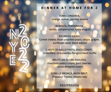 Load image into Gallery viewer, NYE Dinner at Home for 2